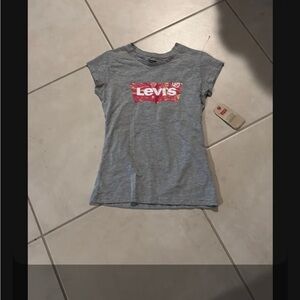 NWT Levi's girls shirt sz medium  sz 8 gray 1501